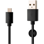 Fixed Andmete ja laadimiskaabel USB/USB-C &uuml;hendustega FIXD-UC2M-BK, 2m, 3A, kuni 480 Mbps, kaabli korraldaja