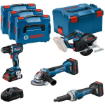Bosch Juhtmeta Masinakomplekt 0615990N3A, 18V, 3 akut, 4.0Ah, 5.5Ah, L-BOXX, 90Nm, 3400-9800min-1, 74.5dB(A), 85.5dB(A)