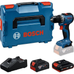 BOSCH PRO GSR18V-52 06019S0024, puur- ja kruvikeeraja, 25/52/70 Nm, 500/1900 p/min, 18 V, 2x2.0/4.0 Ah, harjata mootor, L-BOXX 136