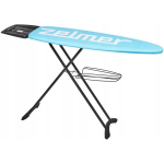 Zelmer ZIB0004 Deluxe triikimislaud, 130x47cm, 98cm, sinine/must, puuvill/metall, riiul, riidepuu hoidik, aurugeneraatori alus