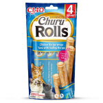 INABA Churu Rolls EU732, 4x10g, valk 28%, rasv 5%, niiskus 63%, teraviljavaba, suhkruvaba, sojavaba, s&auml;ilitusainetevaba