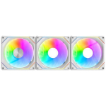 Darkflash Gauss G24 3IN1 White, 3 arvuti ventilaatori komplekt, 52.96 CFM, 800-2000 RPM, 33.55 dBA, ARGB, magnetiline &uuml;hendus