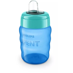 Philips Avent Easy Sip &otilde;ppetops SCF553/05, 260ml, 9m+, silikoonist tilaga, sinine