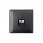 Interneti-pistikupesa STILJ RJ45, 1v., Grafiit BYLECTRICA