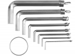 Vorel HEX KEY SET 8 PCS 56392, 2mm, 2.5mm, 3mm, 4mm, 5mm, 6mm, 8mm, 10mm, CrV, kuusnurksed, satiinviimistlus