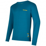 Džemperis CLIMBING on the MOON Sweatshirt M, izmērs: XL, Turchese/Giallo, 8058428000982 LA SPORTIVA