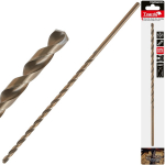 Ilgais HSS DIN1869 6.0 x 260mm zelta metāla urbis, T02560XL, 130&deg; smailes leņķis, izcila izturība