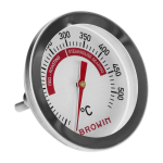 Grilli ja BBQ termomeeter BROWIN 101240, 50 kuni +500&deg;C, bimetall, 5.3 cm