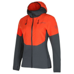 Jakk SESSION Tech Hoody W, LA SPORTIVA, 8020647198023, Kaal: 363g, Suurus: XS, V&auml;rv: CARBON_CHERRY_TOMATO