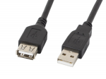 USB 2.0 kaabel USB A &rarr; USB A 1.8 m CA USBE 10CC 0018 BK Must Lanberg