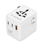 Gembird strāvas adapteris TPA-1A2C20-01-W 20 W balts