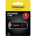 Intenso USB m&auml;lupulk 3511460 8GB, USB 2.0, Lugemise kiirus 28 MB/s, Kirjutamise kiirus 6.5 MB/s, Must, Punane