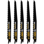 Dewalt m&otilde;&otilde;ksaag DT99555-QZ 230 mm 6 TPI, Bi-Metall, 5 tk, 4.2 mm hambavahe, must
