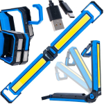 Geko kokkupandav lamp magnetitega G15116 10W 4000mAh 1000lm, LED COB, 6500K, CRI >80, USB-C, 5-6h laadimine