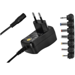Emos Universaalne toiteadapter N3110, 600 mA, 100-240 V~ 50/60 Hz, v&auml;ljundpinge 3-12 V, 1,5 m kaabel, &uuml;lekoormuse kaitse