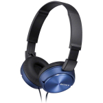 Sony K&otilde;rvaklapid MDR-ZX310AP, 1.2m, 3cm, 98dB, 24&Omega;, d&uuml;naamiline, sinine, k&otilde;rvapealne