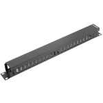 Lanberg 19" kaablite haldamise paneel A t&uuml;&uuml;p 1U AK-1201-B, 1U, Must, Metall