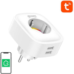 Gosund nutikas pistik SP112, 3680W, 16A, 230V, 2xUSB, WiFi (2.4GHz), LED oleku indikaator, TuyaSmart