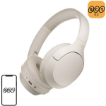 Qcy Juhtmevabad k&otilde;rvaklapid H2 Pro white, 40mm, 400mAh, kuni 60h, Bluetooth 5.3, USB-C, iOS/Android, 2 seadet