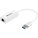 Sandberg adapter 133-90, 1 tk, 590 g, IEEE 802.3x, t&auml;isdublex, valge, kast