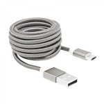 Sbox USB kaabel USB-10315W, 1,5m, valge, USB 1.0, 1.1, 2.0, kuni 480 Mb/s, punutud kaabel, metall&uuml;hendused