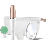 Braun N&auml;o epilaator SE 851, 4 otsikut, Aku, 10 pintsetti, Juhtmevaba t&ouml;&ouml;, Valge
