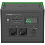 Schneider Electric OffGrid 730 PPS730-GR, 738Wh, 700W, 2x CEE 7/3, 3x USB-A, 2x USB-C, juhtmevaba laadija, LCD, siinuslaine