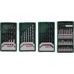 Bosch 2607017071 Puur- ja otsikute komplekt Mini X-Line, 47 tk, 7 HSS-puurid, 7 m&uuml;&uuml;ripuurid, 7 puidupuurid, 25 otsikut