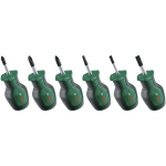 BOSCH 1600A032UK l&uuml;hikeste kruvikeerajate komplekt, 6 tk, 28mm, PH1, PH2, PZ2, TX20, SL4, SL6.5, S2 teras, magnetiline ots
