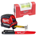Milwaukee m&otilde;&otilde;tmise ja m&auml;rgistamise komplekt 4932480552, 3 tk, 5m, 27mm, 100mm lood, marker