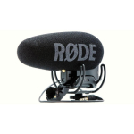 R&Oslash;DE VIDEOMIC PRO+ digitaalne kaameramikrofon, superkardioidne, 20-20000 Hz, -33.6 dB, 200 &Omega;, 3.5 mm, USB, aku, must
