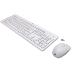 HP 230 juhtmevaba klaviatuur ja hiir 3L1F0AA, 2.4GHz, 1600DPI, membraan, t&auml;issuuruses, valge