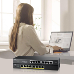 Zyxel GS1915-8-EU0101F kommutaator, 8xGbE, L2, hallatav, 16Gbit/s, 11.9Mpps, 9000 jumbo, VLAN, QoS