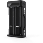 Xtar akulaadija SC2, 2x 18650, USB-C, Li-Ion, USB-C kaabel, LED indikaatorid, must