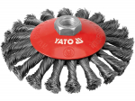 Yato &Uuml;mmargune Harja YT-4764, 125mm, M14, 10000min-&sup1;, roostevaba teras, punutud traadist