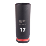 SHOCKWAVE&trade; IMPACT DUTY TRIECIENIZTURĪGAS UZGRIEŽŅU MUCIŅAS, 17 MM 3/8" IMPACT SOCKET DEEP - 1 PC, 4932480291 MILWAUKEE