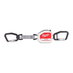 IZVELKAMA DRO&Scaron;ĪBAS &Scaron;TROPE AR KARABĪNĀĶI, 2.2 KG QUICK-CONNECT RETRACTABLE TOOL LANYARD - 1PC, 4932472106 MILWAUKEE