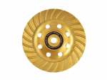 Dimanta turbo slīpē&scaron;anas disks, 125 mm, M14, ātrai betona un mūra apstrādei, H00121, HEIDMANN