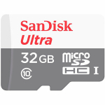 M&auml;lukaart Ultra microSDHC SDSQUNR-032G-GN3MN 32 GB UHS-I Class 10 kuni 100 MB/s Must SanDisk