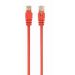 Gembird patch kaabel PP12-0.25M/R, 0.25 m, punane, CAT 5e, U-UTP, 2 RJ45, kuldkattega kontaktid