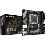 Gigabyte Emaplaat B650I AX 1.2, AMD Socket AM5, 5+2+1 faasi VRM, kuni 6400MHz DDR5, 1xPCIe 4.0 M.2, 2.5GbE LAN, Wi-Fi 6E