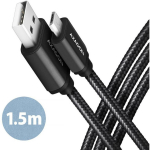 CABLE USB2.0 TO MICRO-USB 1.5M/HQ BLK BUMM-AM15AB AXAGON