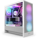 Case|NZXT|H5 FLOW RGB 2024|MidiTower|Case product features Transparent panel|Not included|ATX|EATX|MicroATX|MiniITX|Colour White|CC-H52FW-R1