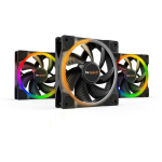 Be Quiet Korpuse Ventilaator 120mm BL076 3 tk, &Otilde;huvool 70.53 m&sup3;/h, Max R&otilde;hk 1.66 mmH2O, PWM, ARGB Valgustus