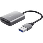 Trust m&auml;lukaardi lugeja 24135, USB 3.2 Gen 1, 140 Mbit/s, &uuml;hilduv microSD/SD/SDHC/SDXC kuni 2 TB, alumiinium
