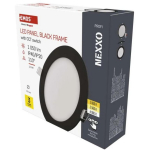 Emos LED valgusti NEXXO ZD1333, 12,5 W, 1050 lm, IP40, must, 170 mm, 30 000 tundi, 110&deg;, 3 000/3 500/4 000 K