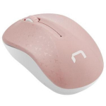 Natec Juhtmeta Hiir Toucan Roosa ja Valge NMY-1652, 1600DPI, 2.4GHz, 3 nuppu, 10m RF, AA aku