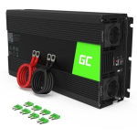 Green Cell INV24 toiteadapter, 1500 W, 24 V, 230 V, 1 USB port, &uuml;lekuumenemise ja l&uuml;hise kaitse