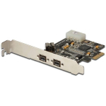 Digitus Firewire (800) PCI Exp. Kaart DS-30203-2, 3xFireWire, PCIe, FireWire, Windows 2000/XP/Server 2003/Vista/Win 7