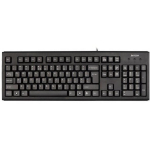 A4Tech Klaviatuur KR-83 A4TKLA42925, 1.5m, 1000DPI, Membrani, Must, Ergonomiline disain, Lasergraveeritud klahvid